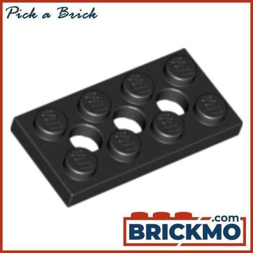 LEGO Bricks Technic, Plate 2 x 4 with 3 Holes 3709b