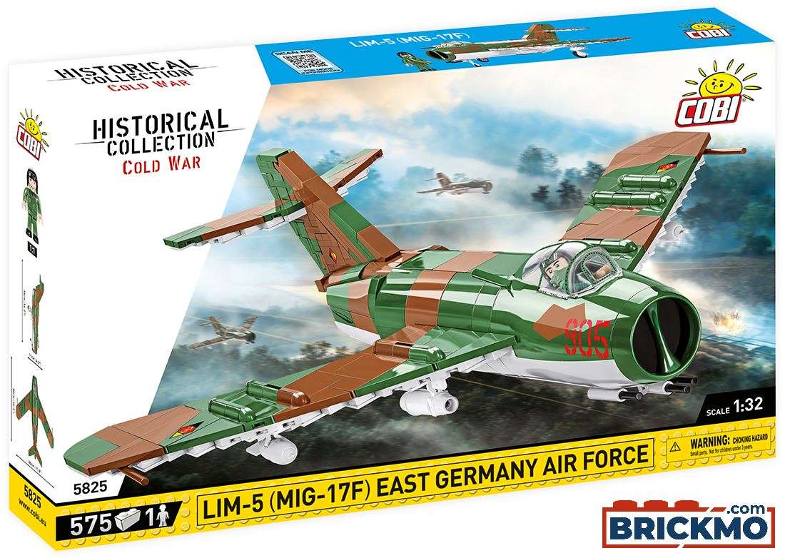 Cobi Historical Collection Cold War 5825 MIG-17F East Germany Air Foce 5825