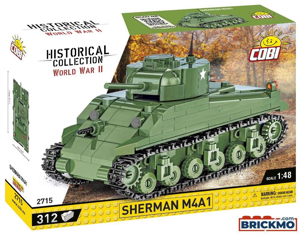 Cobi Historical Collection World War II 2715 Sherman M4A1 2715