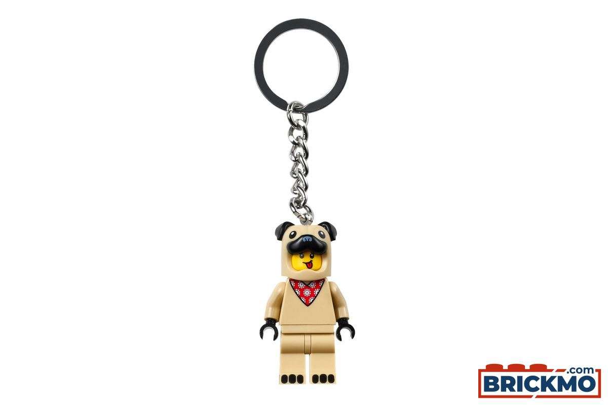 LEGO Minifigures Schlüsselanhänger mit Bulldoggen-Mann 854158