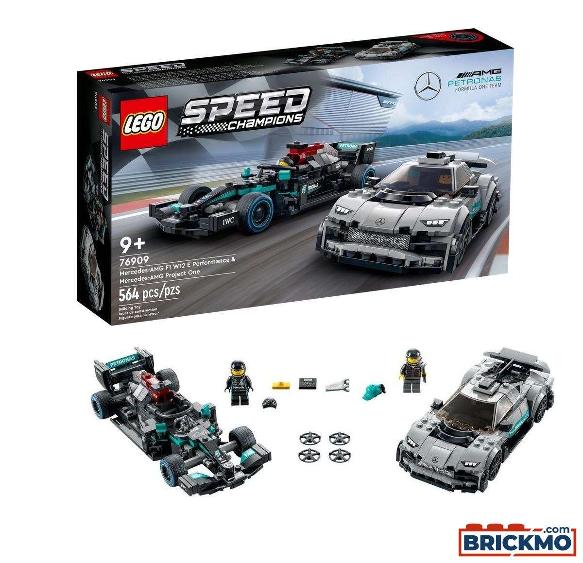 LEGO Speed Champions 76909 Mercedes AMG F1 W12E Performance &amp; Mercedes AMG Project One 76909