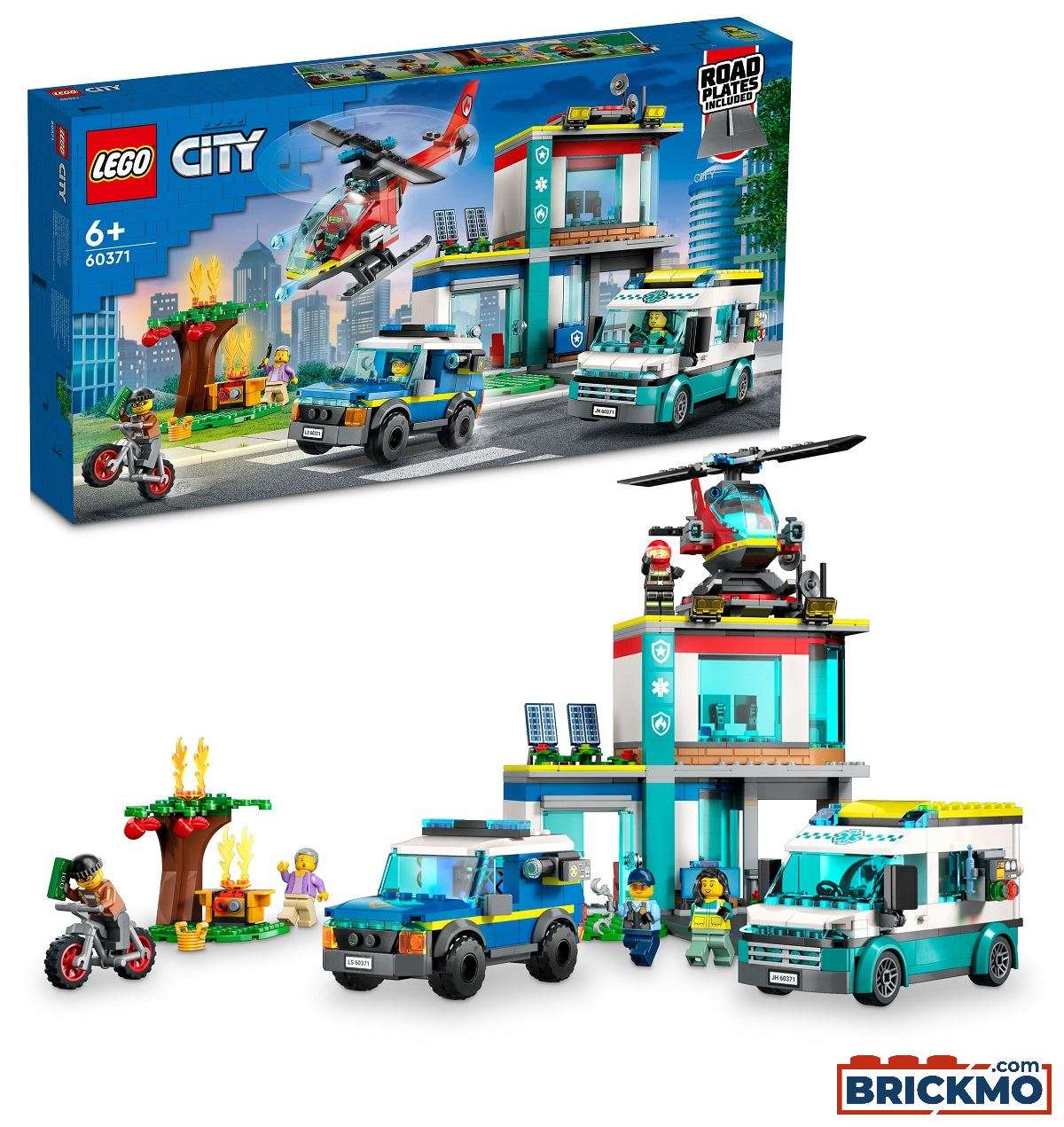 LEGO City 60371 Hauptquartier der Rettungsfahrzeuge 60371