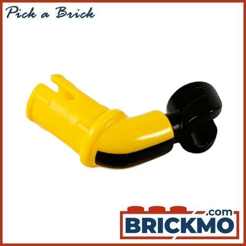 LEGO Bricks Minifigure Arm with Technic Pin with Black Stripe Pattern with Black Hand 67906pb01c01