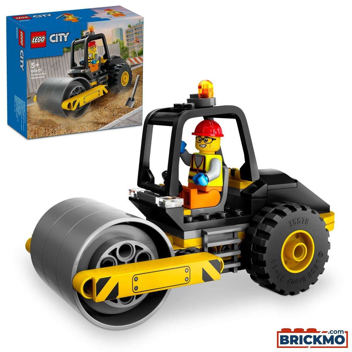 LEGO City 60401 Le rouleau compresseur de chantier 60401