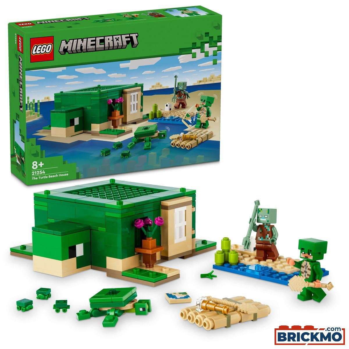 LEGO Minecraft 21254 Domek na plaży żółwi 21254