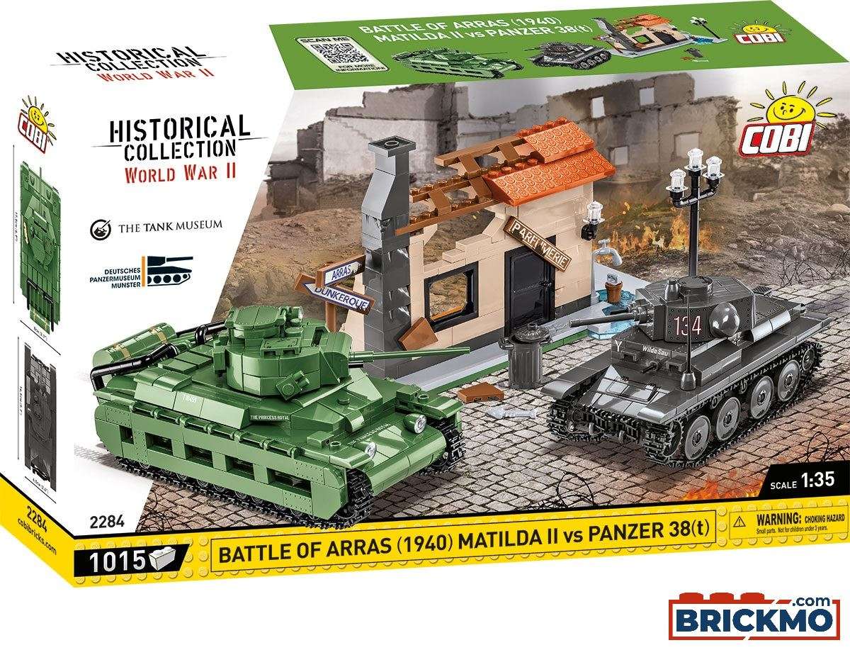Cobi Historical Collection World War II 2284 Panzer 38 (T) &amp; Matilda 2284