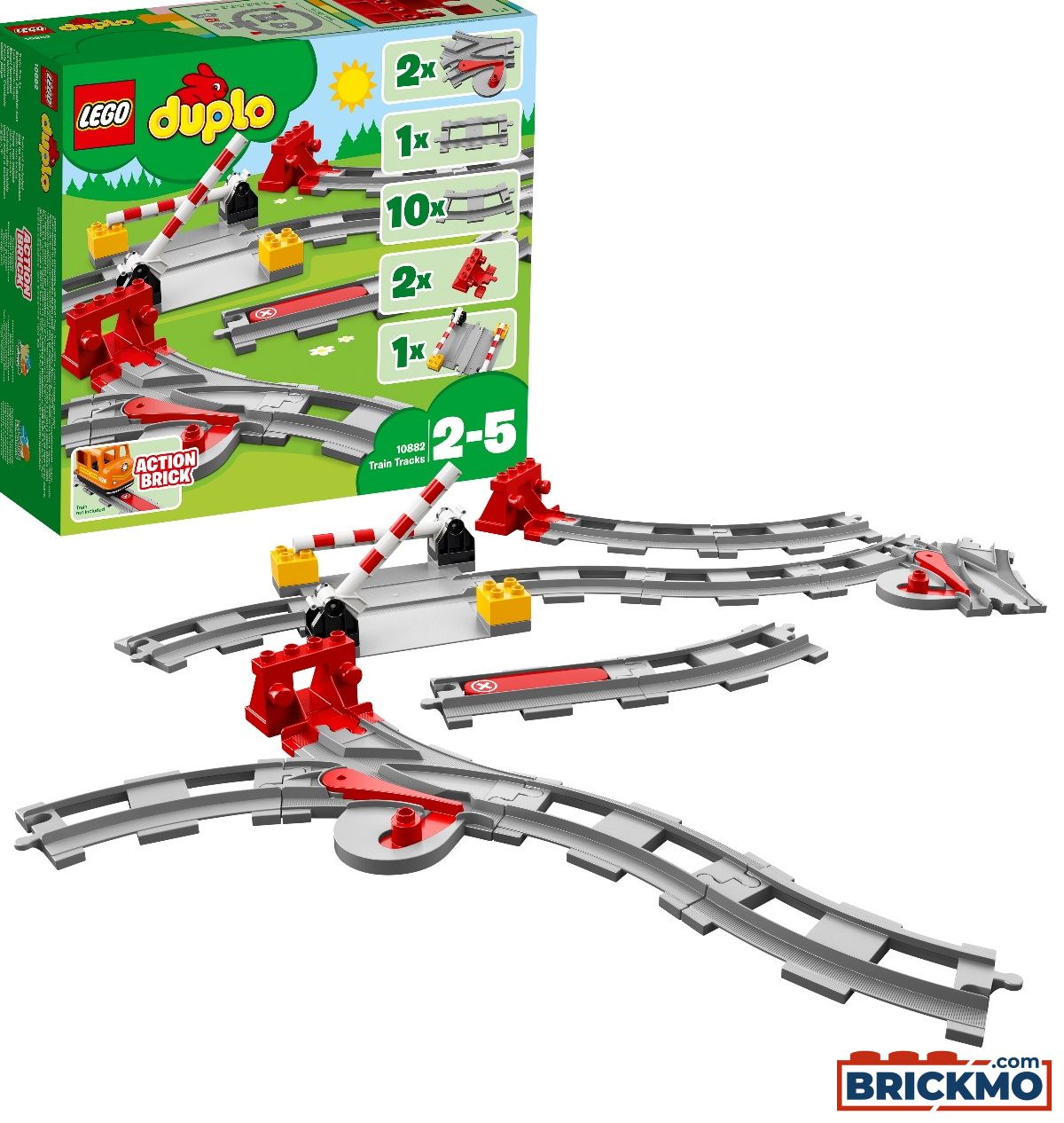 LEGO Duplo® LEGO Duplo Eisenbahn Schienen 10882