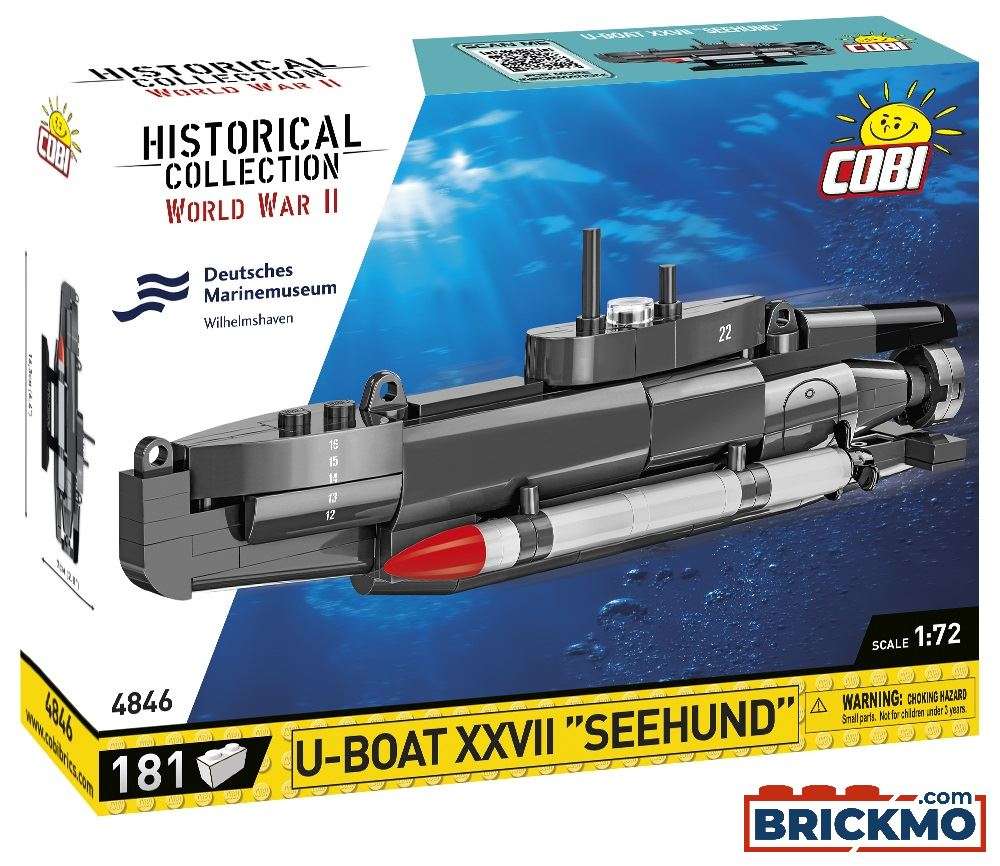 Cobi Historical Collection World War II 4846 U-Boat XXVII Seehund 4846