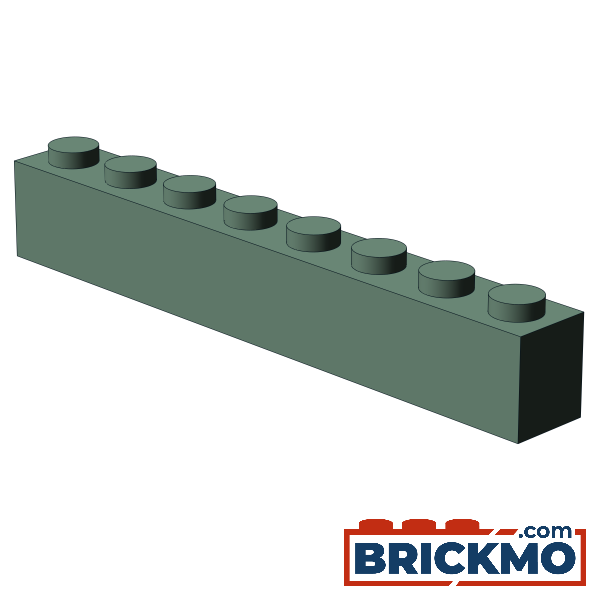 BRICKMO Bricks Brick 1x8 sand green 3008