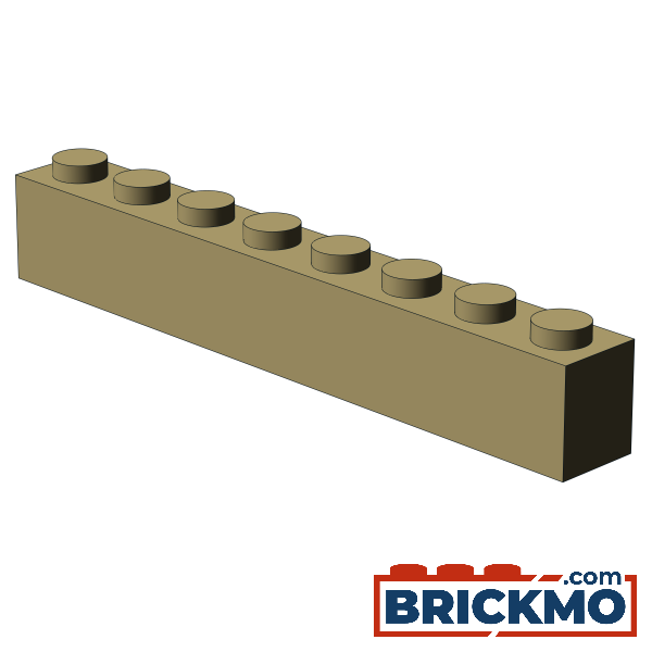 BRICKMO Bricks Brick 1x8 tan 3008