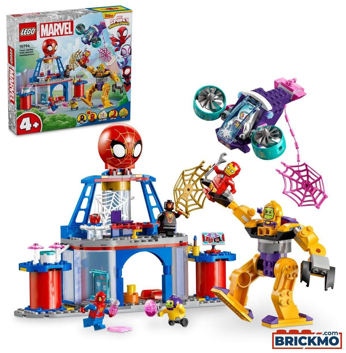 LEGO Marvel 10794 Equipa Spidey – Quartel-general da Teia Giratória 10794
