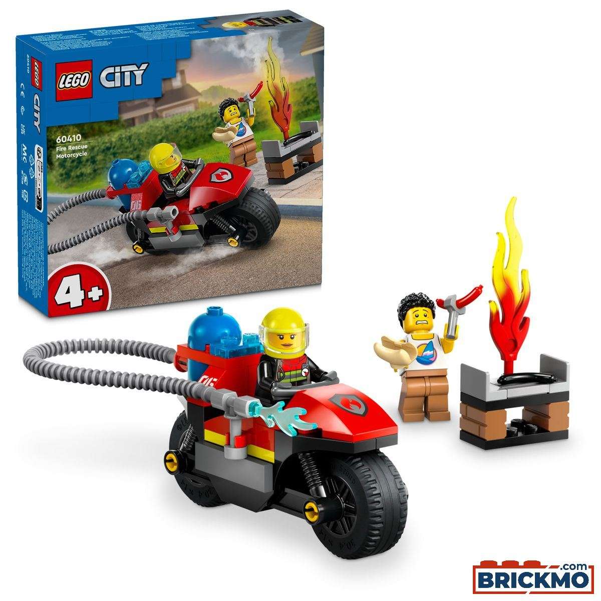 LEGO City Feuerwehr 60410 Motocicletta dei pompieri 60410