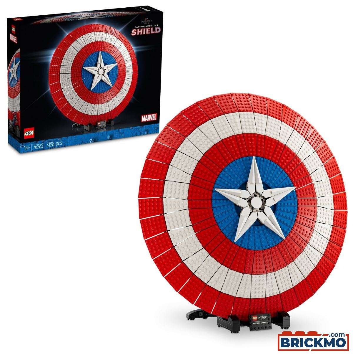 LEGO Marvel 76262 Het schild van Captain America 76262