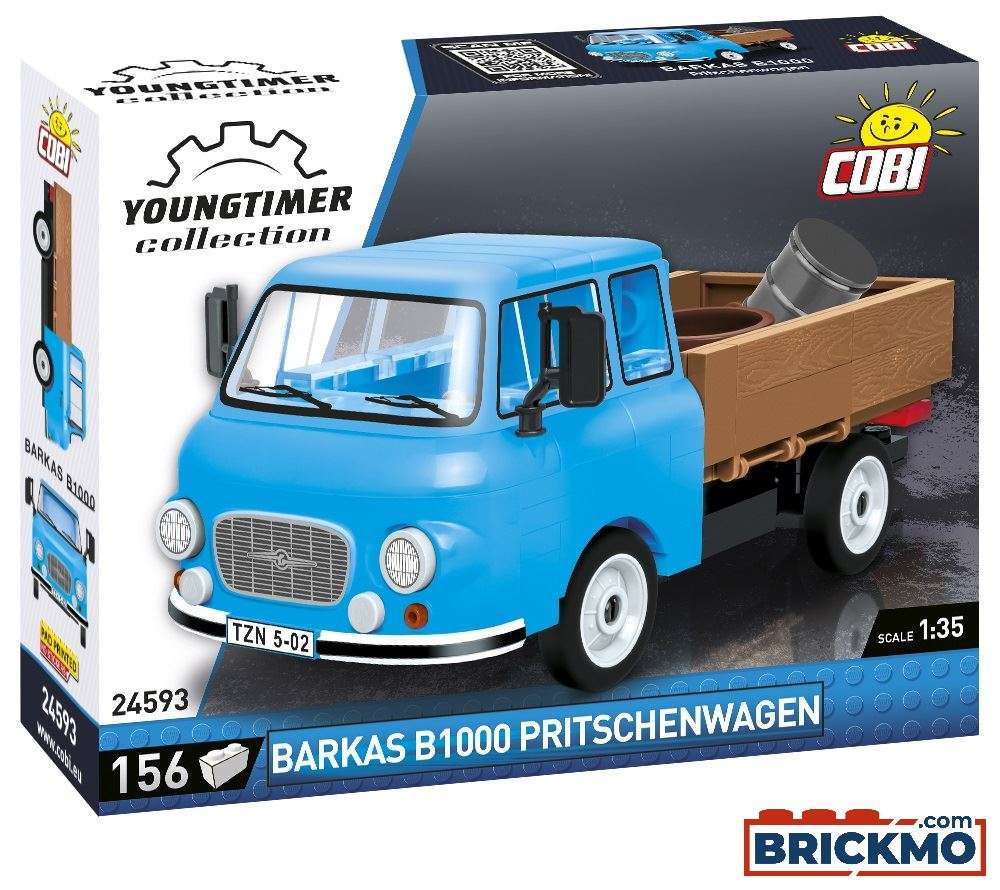 Cobi Youngtimer Barkas B1000 Pritsche blau COBI-24593