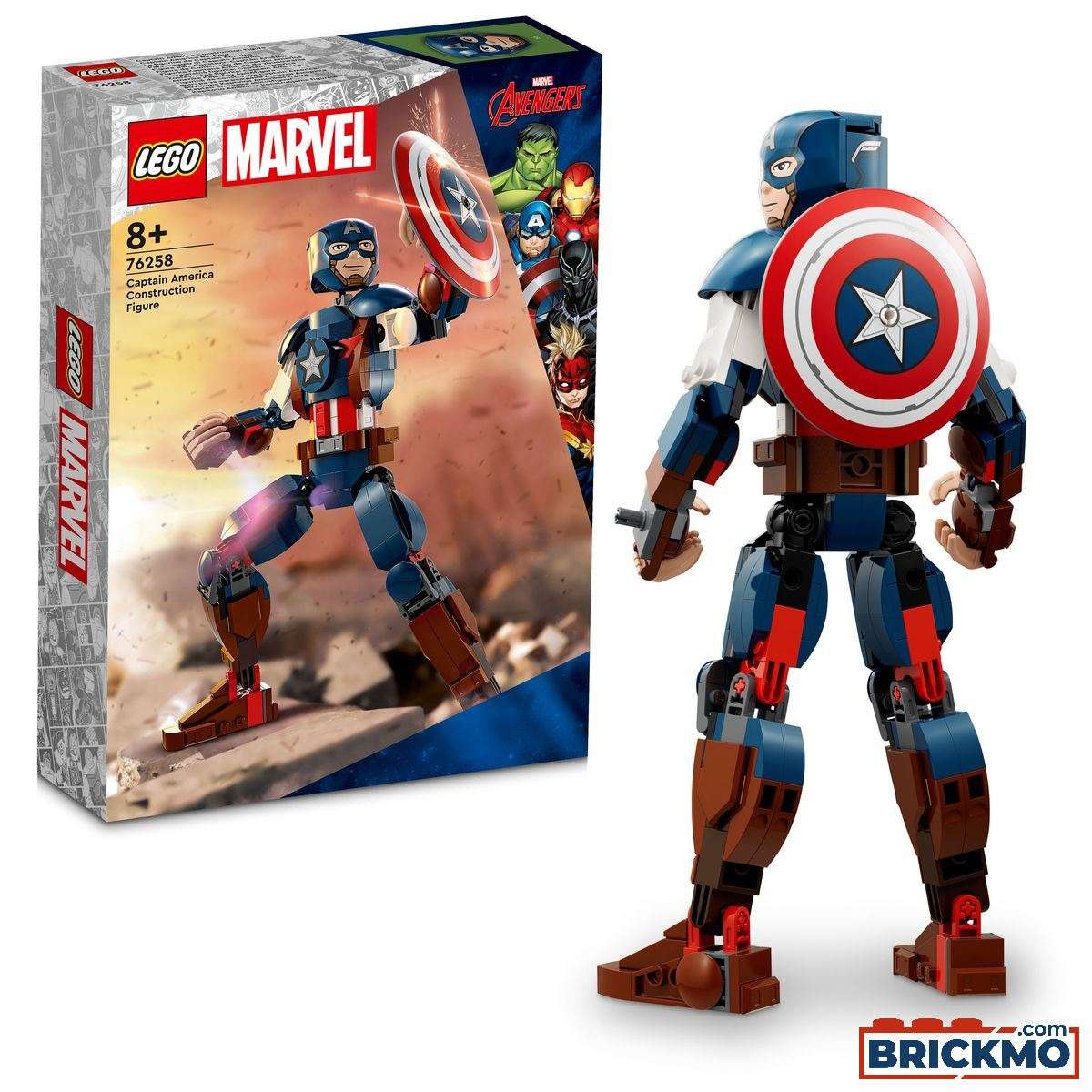 LEGO Marvel 76258 Figurka Kapitana Ameryki do zbudowania 76258