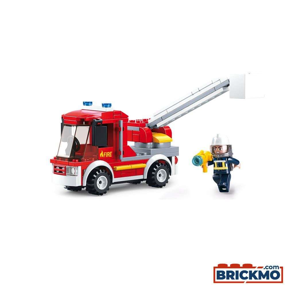Sluban Fire kleine Feuerwehr Drehleiter M38-B0632
