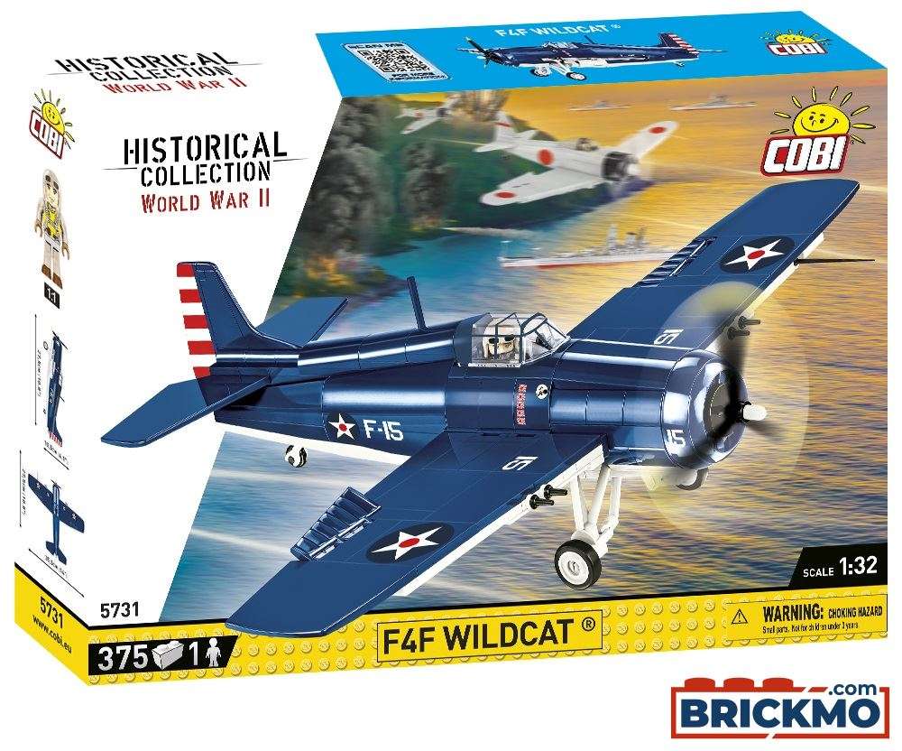 Cobi Historical Collection World War II F4F Wildcat - Northrop Grumman 5731