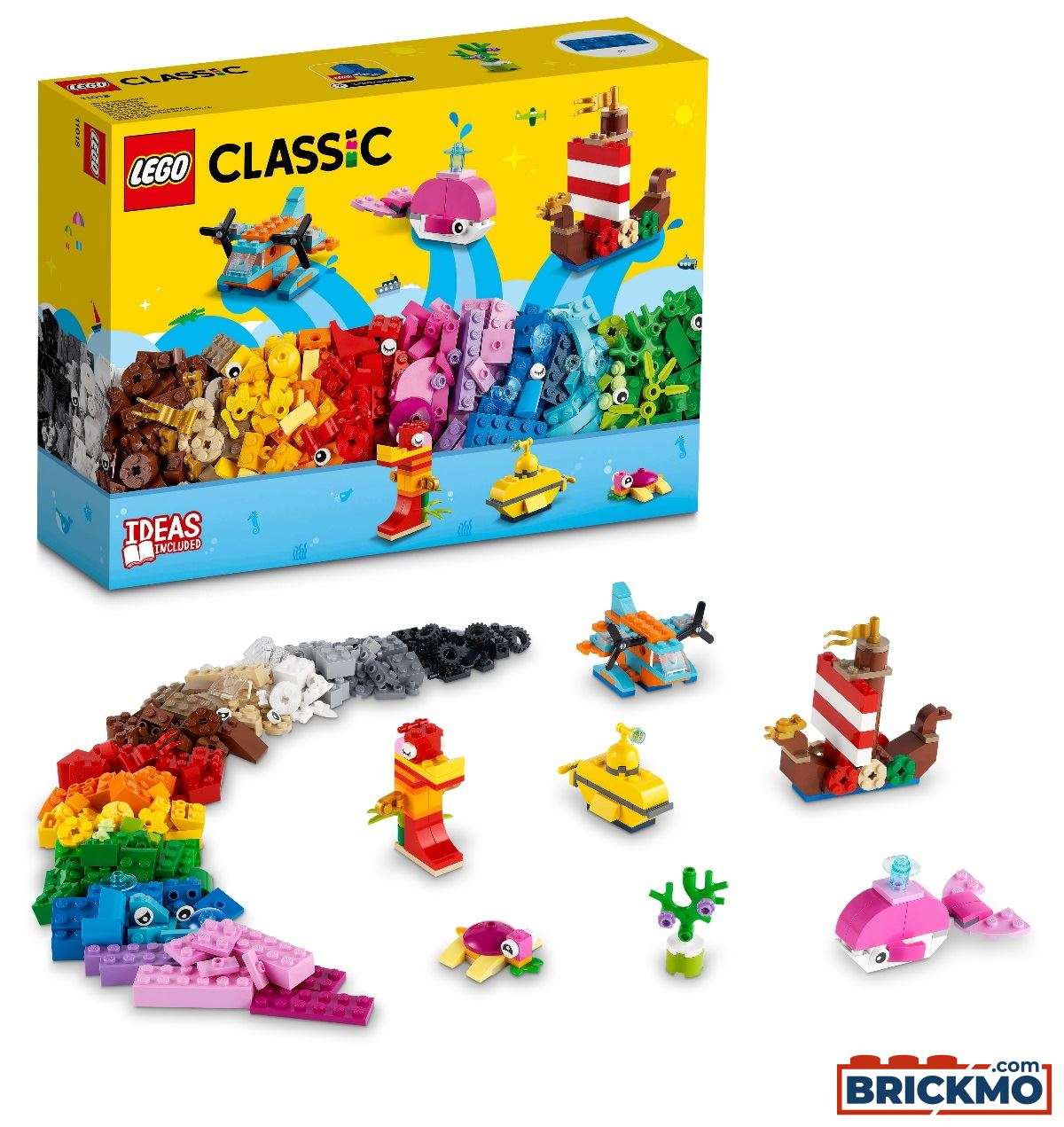 LEGO Classiv 11018 Steinebox Kreativer Meeresspaß 11018