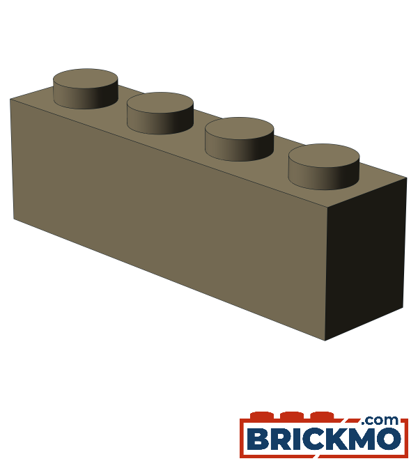 BRICKMO Bricks Brick 1x4 dark tan 3010
