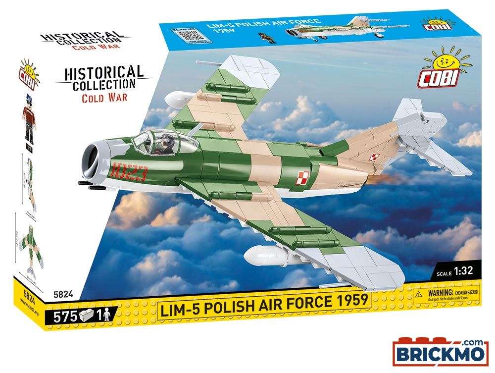Cobi 5824 Historical Collection World War II Cold War LIM-5 Polish Ari Force 1959 5824