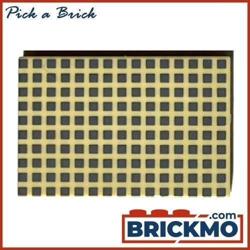 LEGO Bricks Tile Decorated 2 x 3 with Dark Bluish Gray Squares Pattern 26603pb209