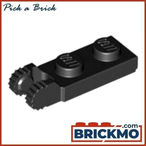 LEGO Bricks Hinge Plate 1 x 2 Locking with 2 Fingers on End and 9 Teeth without Bottom Groove 44302b