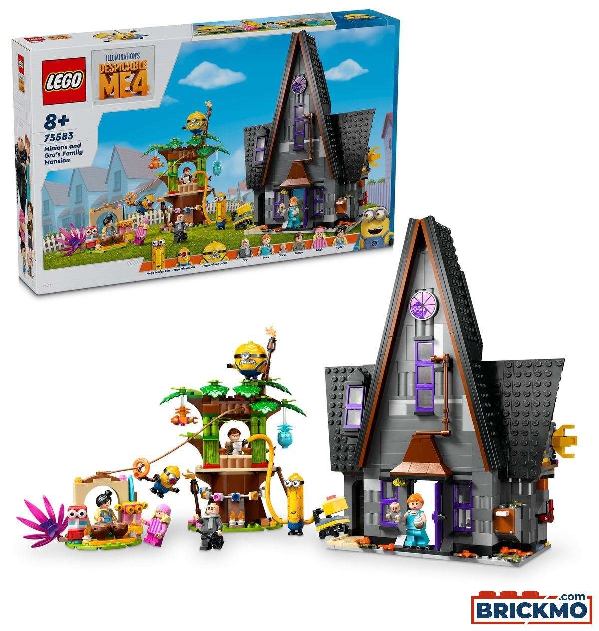 LEGO Minions 75583 Minions og Grus familiepalæ 75583