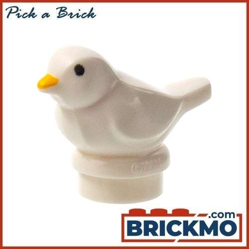LEGO Bricks Animal Bird Small with Black Eyes and Bright Light Orange Beak Patter 41835pb01