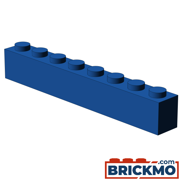 BRICKMO Bricks Brick 1x8 blue 3008