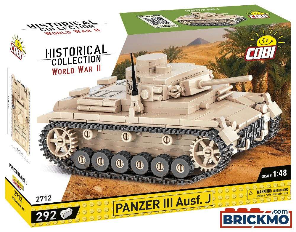 Cobi Historical Collection World War II 2712 Panzer II Ausf. J 2712