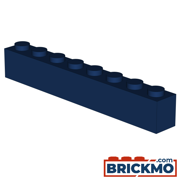 BRICKMO Bricks Brick 1x8 dark blue 3008