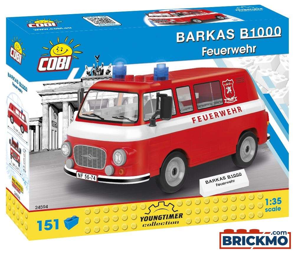 Cobi Feuerwehr Barkas B1000 COBI-24594