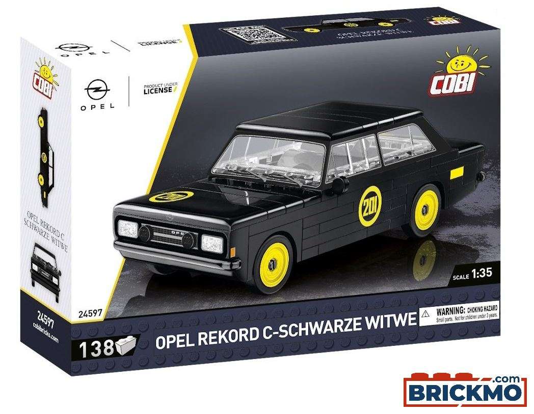 Cobi Cars 24597 Opel Rekord C schwarze Witwe 24597