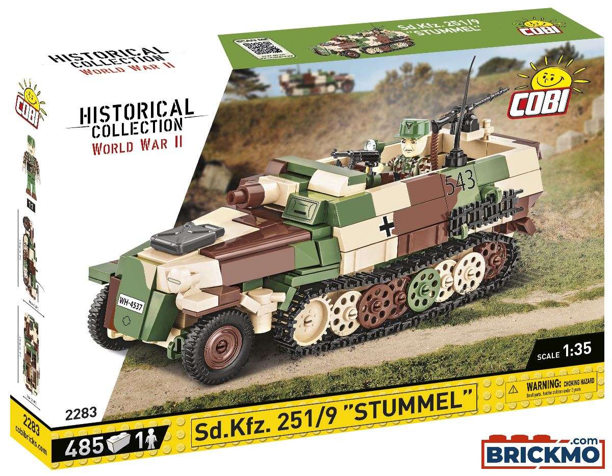 Cobi Historical Collection World War II 2283 Sd.Kfz.251/9 Stummel 2283
