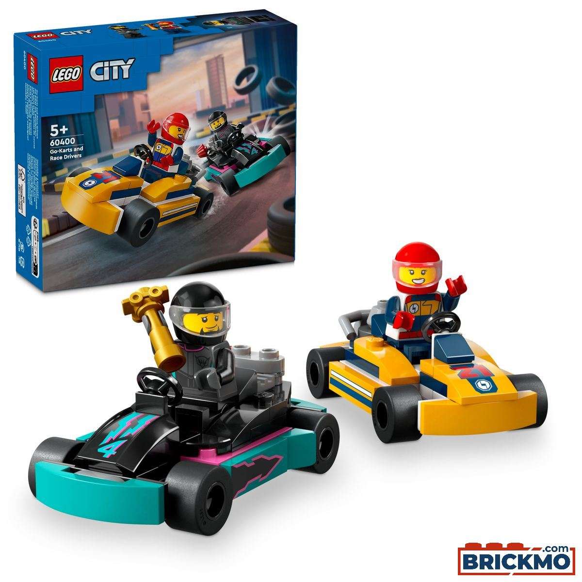 LEGO City Fahrzeuge 60400 Gokartok és versenypilóták 60400