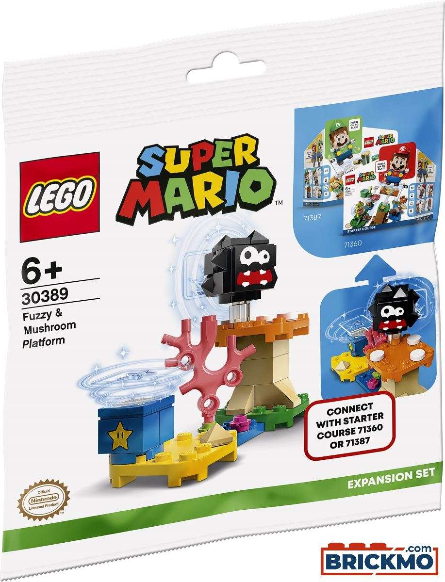 LEGO Super Mario 30389 Fuzzy &amp; Pilz Plattform Erweiterungsset 30389