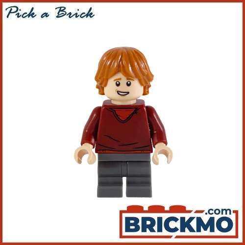 LEGO Bricks Ron Weasley Dark Red Sweater Dark Bluish Gray Medium Legs hp180