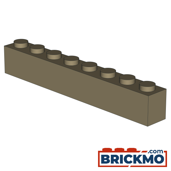 BRICKMO Bricks Brick 1x8 dark tan 3008