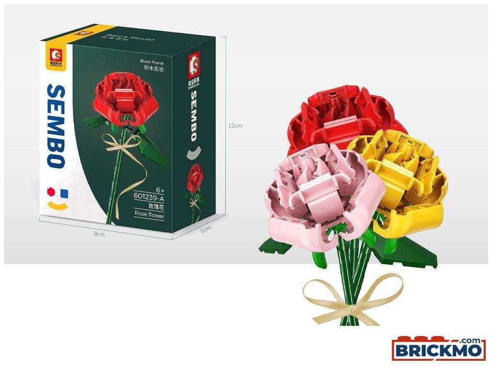 Sembo Blume Rose gelb 601239B