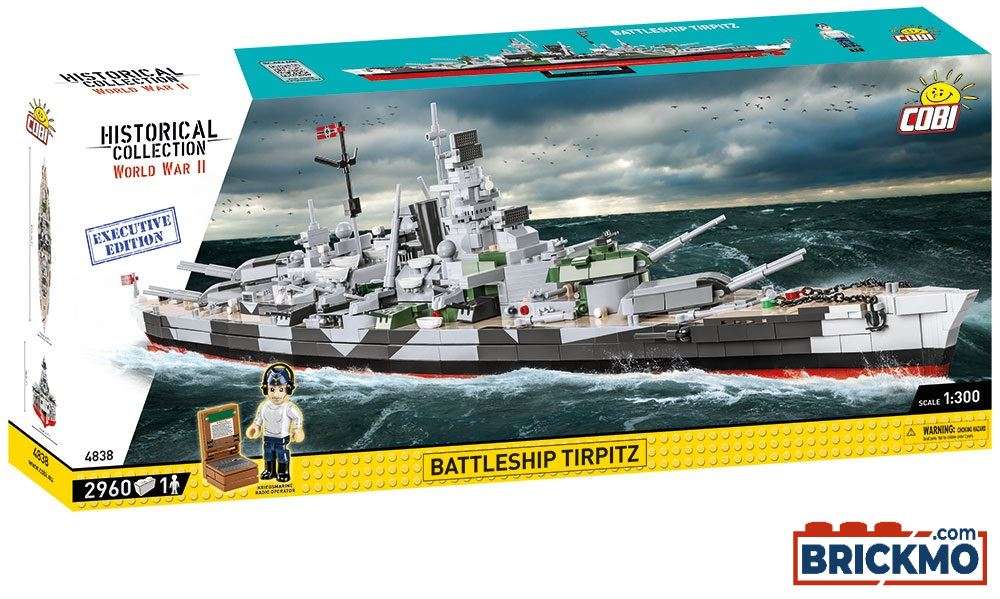 Cobi Executive Edition 4838 Historical Collection World War II Battleship Tirpitz LD.ED 4838