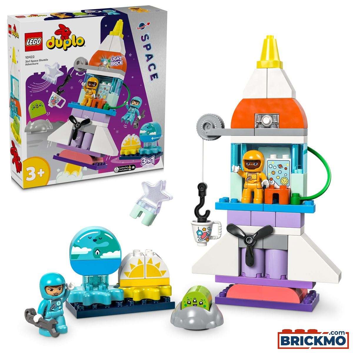 LEGO Duplo 10422 3-in-1-Spaceshuttle für viele Abenteuer 10422