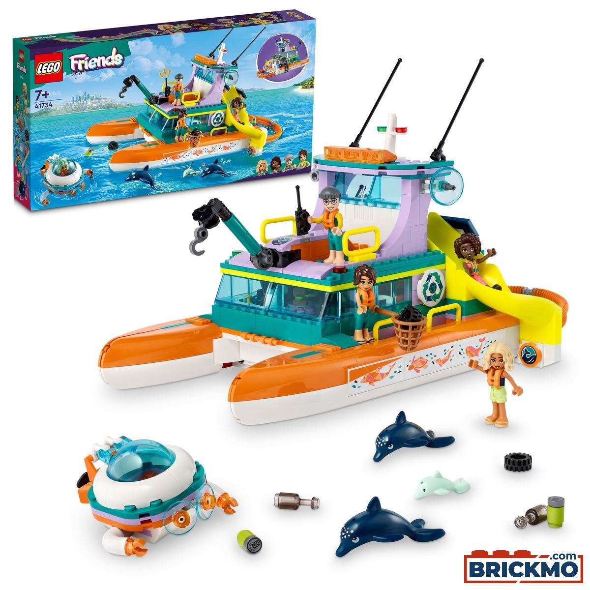 LEGO Friends 41734 Reddingsboot op zee 41734