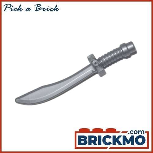 LEGO Bricks Minifigure Weapon Sword Saber/Dao Curved Blade and Hilt with Bar End 25111