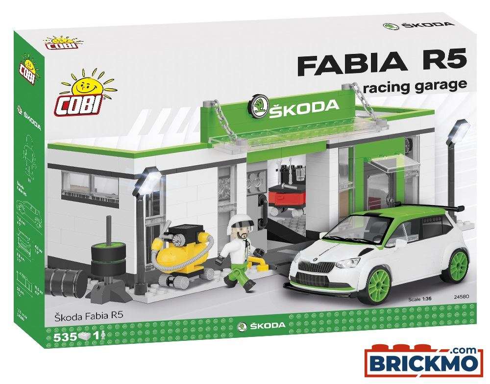 Cobi Skoda Fabia R5 Racing Garage COBI Autowerkstatt COBI-24580