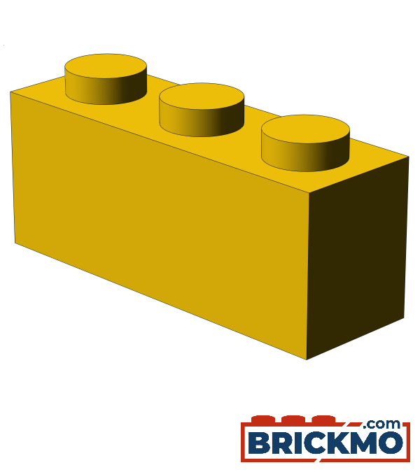 BRICKMO Bricks Brick 1x3 yellow 3622
