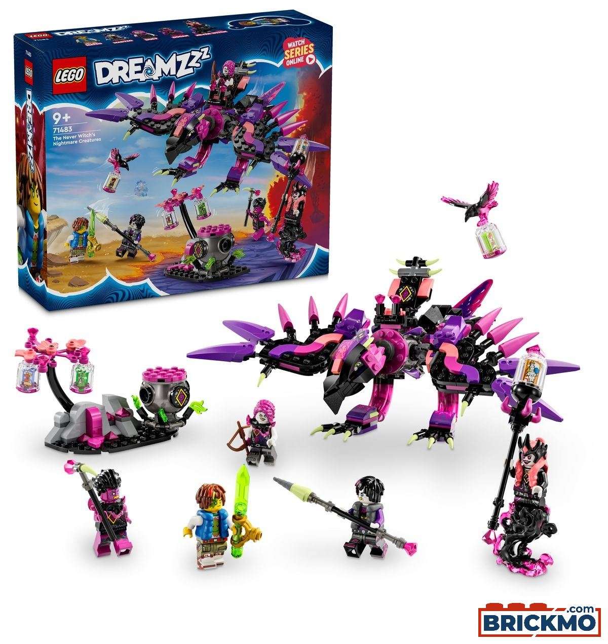 LEGO DreamZzz 71483 Nikdyčarodějnice a její stvoření z noční můry 71483