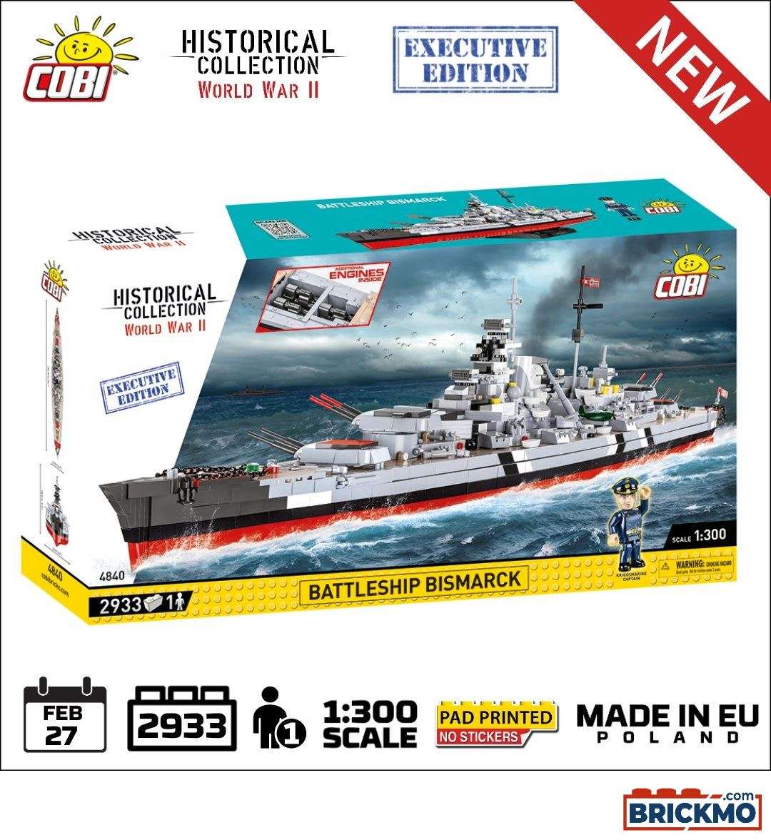 Cobi Executive Edition World War II 4840 Battleship Bismarck 4840
