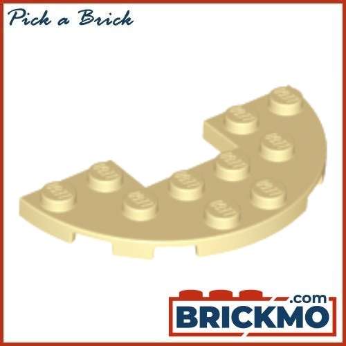 LEGO Bricks Plate Round Half 3x6 with 1x2 Cutout 18646