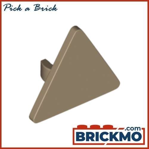 LEGO Bricks Road Sign 2x2 Triangle with Open O Clip 65676