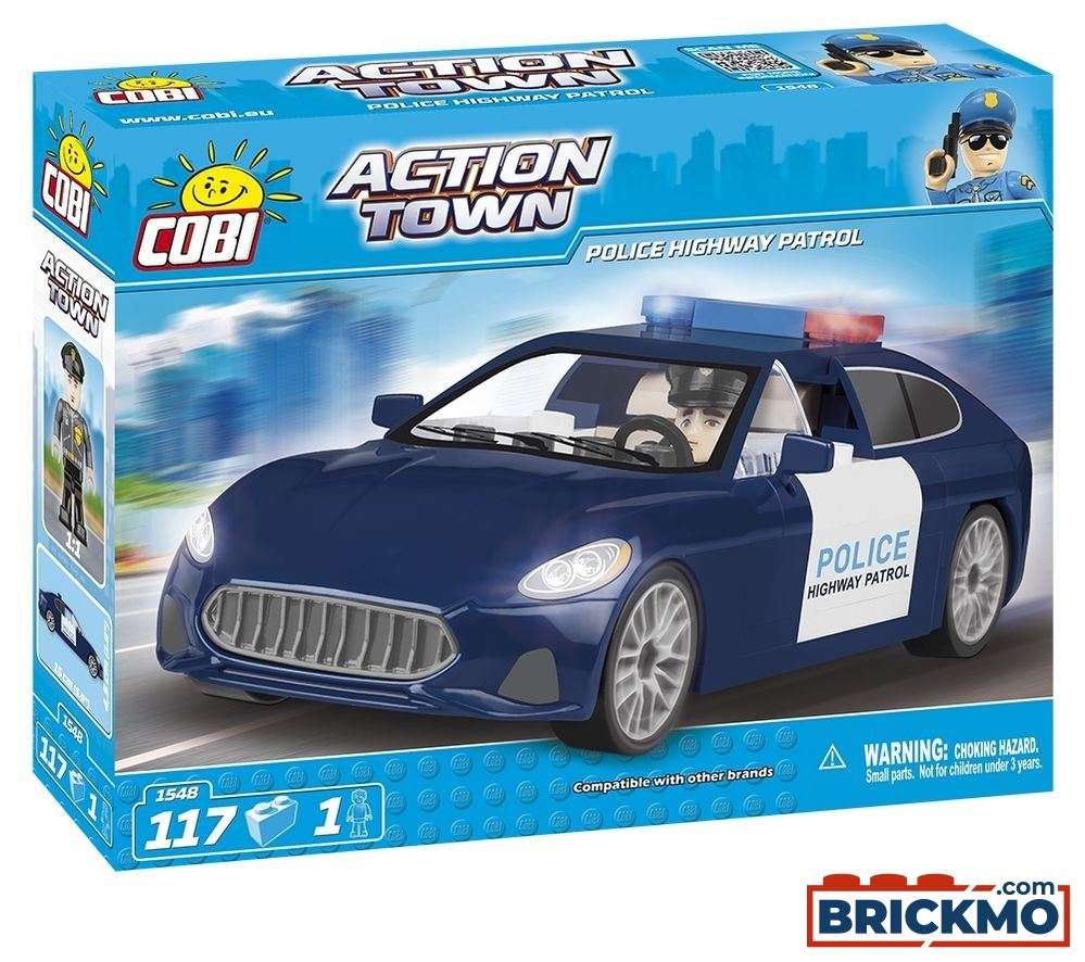 Cobi Action Town Polizeiauto Police Highway Patrol COBI-1548